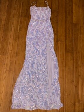 Windsor Lavender Sequin Paisley Prom Dress XS NWOT